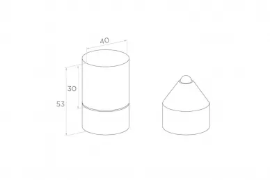 PSG 61.060 Zawias do bramy dolny