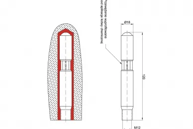 PSG 61.083 Kotwa m12 - fi 18 l-120