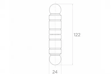 PSG 61.103 Zawias ozdob. h122xl24 (50)