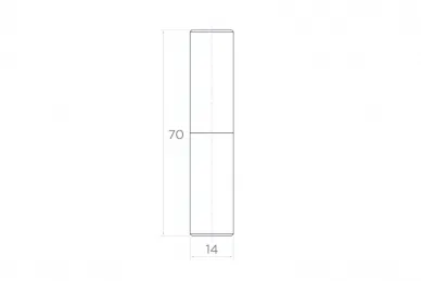 PSG 61.114 Cerniera tornita 14x70 mm