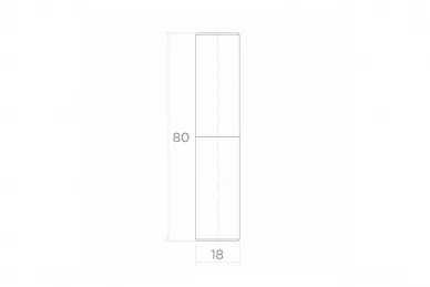 PSG 61.118.01 Zawias toczony fi 18x80 z kulą (160)