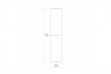 PSG 61.120 Zawias toczony fi 20x70 (170)