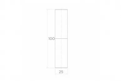 PSG 61.125.01 Rollscharnier 25x100 mm mit Kugel