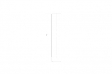 PSG 61.125 Zawias toczony fi 25x100 (50)