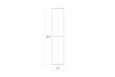 PSG 61.127 Zawias toczony fi 27x90 (50)