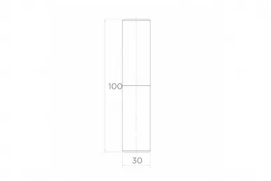 PSG 61.130 Zawias toczony fi 30x100 (50)