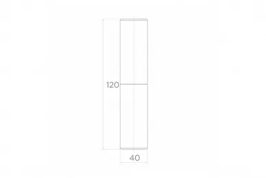 PSG 61.140 Zawias toczony fi 40x120 (20)