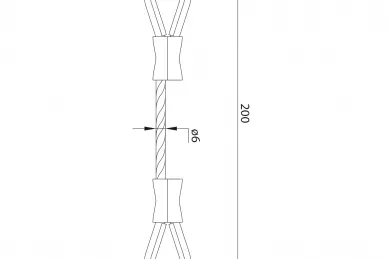 PSG 61.194.200 Câble de sécurité en acier inoxydable