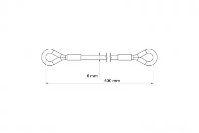 PSG 61.195.600 Protection du battant de porte en acier 600 mm