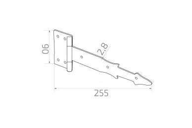 PSG 61.321 Zawias altanowy 250mm /cz/ (1)