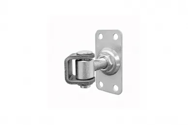 PSG 61.328 Zawias regulowany m12 z szyldem prostokątnym - 75 x 37 x 2,5 mm, 4 otwory