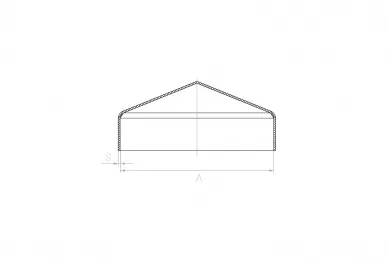 PSG 62.008.01 Daszek wys.rant 80x80/1