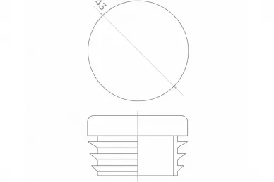 PSG 62.248 Zaślepka do rury fi 43 mm (50)