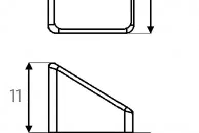 PSG 62.283 Zaślepka skośna 20x20 mm- 33 °(200)