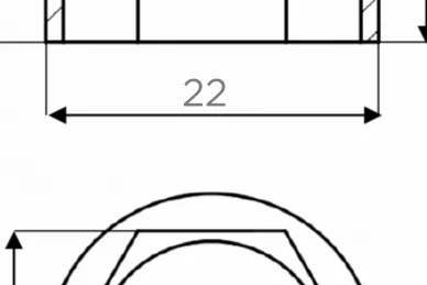 PSG 62.420 Okrągły kołpak ochronny na śrubę m10 (50)