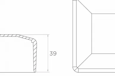 PSG 62.610 Zaślepka kwadratowa zewnętrzna 60x60 - czarna (15)