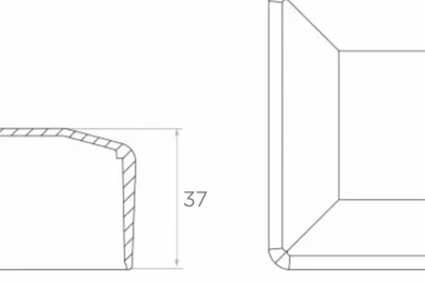 PSG 62.611 Zaślepka kwadratowa zewnętrzna 70x70 mm (15)