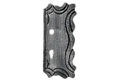 PSG 63.110.72.50 Escutcheon 72/50 right 2 holes H322XL141/3