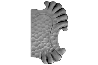 PSG 63.118.00.00 Right escutcheon without holes H272XL160/2.5