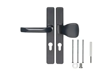 PSG 63.201.72.01 Escutcheon with handle and knob 72 H=247 L=32, anthracite, rectangular cover