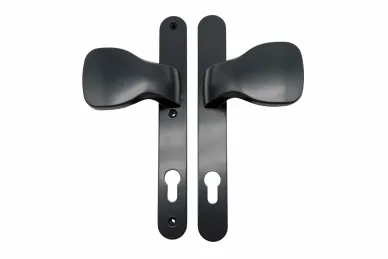 PSG 63.202.92.01 Escutcheon with knob 92 H=247 L=32, anthracite, rectangular cover