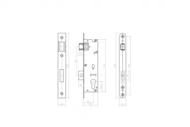 PSG 63.212 Roller-and-bolt lock H220/72