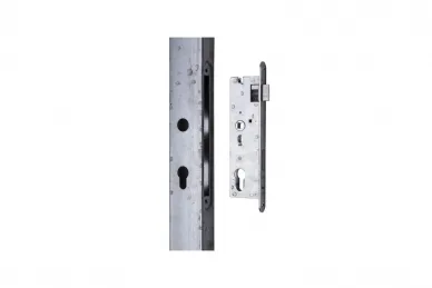 PSG 63.255.ZN Słupek 60x40x1,5x2000mm z kasetą i zamkiem 72/34, ocynk (1)