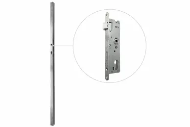 PSG 63.256 SŁUPEK 50x30x1,5x1500MM Z KASETĄ I ZAMKIEM 72/34