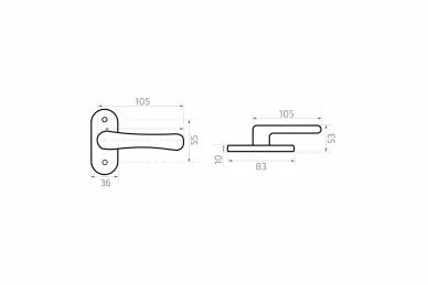 PSG 63.293 Handle-handle on oval escutcheon