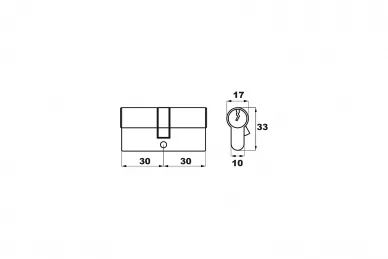 PSG 63.301.14 Wkładka steier 30x30 - czarny mat (60)