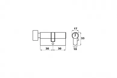 PSG 63.303 Wkładka steier g30x30 - czarny mat (60)