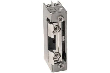 PSG 63.314 Symmetrischer Elektro-Türöffner mit Ausrutschvorrichtung für Bleche, schmal, radial einstellbar, mit Sperre 1420RFW 12-24 V AC/DC