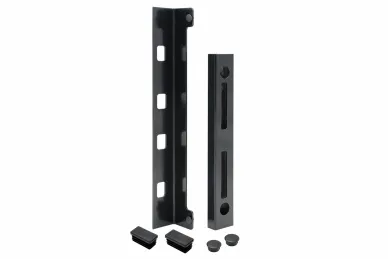 PSG 63.337.9005 OGRANICZNIK PROFILOWY POD ZAMEK – O WYMIARACH 40 x 20 x 350 MM, NISKI, CZARNY
