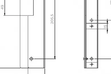 PSG 63.360 Cassetta elettroserratura universale zincata