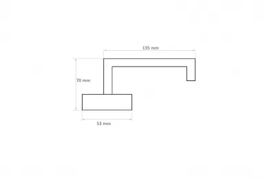 PSG 63.400 Klamka roma zaokrąglona z szyldem okrągłym, nierdzewna (20)