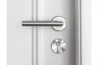 PSG 63.402 Klamka palermo prosta z szyldem okrągłym, nierdzewna (50)