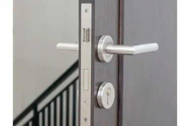 PSG 63.402 Klamka palermo prosta z szyldem okrągłym, nierdzewna (50)