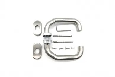 PSG 63.404 Maniglia FERRARA arrotondata con placca ovale in acciaio inox