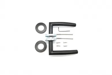 PSG 63.411 Schwarzer Türgriff mit rundem Schild