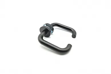 PSG 63.412 Poignée RIMINI noire arrondie avec plaque ronde