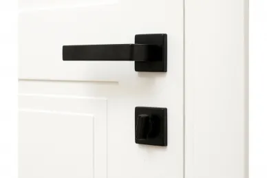 PSG 63.414 GENOVA-Türgriff, schwarz, gerade, mit quadratischem Schild