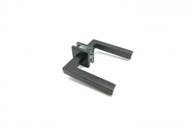 PSG 63.414 GENOVA-Türgriff, schwarz, gerade, mit quadratischem Schild