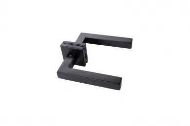 PSG 63.414 Klamka genova czarna prosta, z szyldem kwadratowym