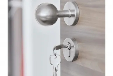 PSG 63.417 Pomello mobile rotondo con placca rotonda, in acciaio inox