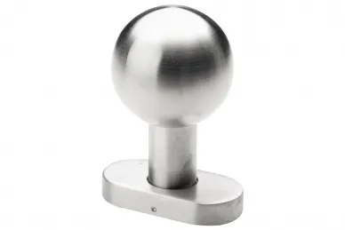 PSG 63.418 Bouton mobile rond avec plaque ovale, inoxydable