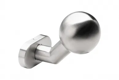 PSG 63.419 Bouton mobile rond avec décalage et plaque ovale, inoxydable