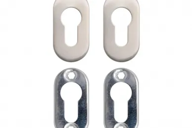 PSG 63.453 Plaque ovale en acier inoxydable