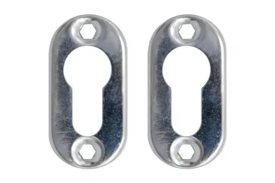 PSG 63.453 Plaque ovale en acier inoxydable