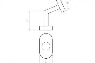 PSG 63.461 Set aus Edelstahl Knauf-Knauf-Schilder oval