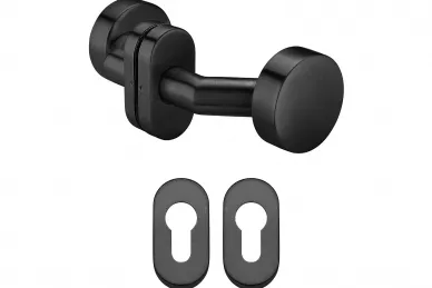 PSG 63.462 Jeu de boutons fixes, en acier inoxydable, noir